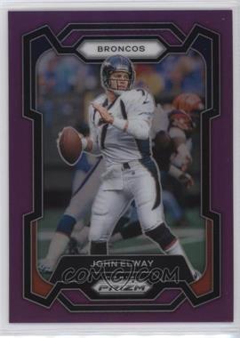 2023 Panini Prizm - [Base] - Purple Prizm #89 - John Elway /125