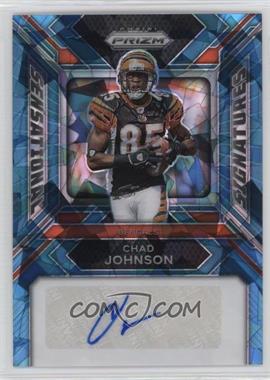 2023 Panini Prizm - Sensational Signatures - Blue Ice Prizm #SS-CHAJ - Chad Johnson /99