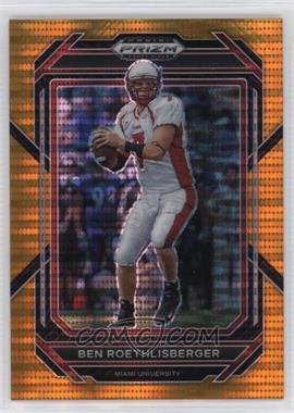 2023 Panini Prizm Draft Picks - [Base] - Orange Pulsar Prizm #8 - Ben Roethlisberger /49