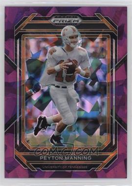 2023 Panini Prizm Draft Picks - [Base] - Purple Ice Prizm #82 - Peyton Manning /149