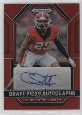 2023 Panini Prizm Draft Picks - Draft Picks Autographs - Red Prizm #DPA-CHS - Christopher Smith /199