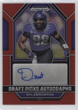 2023 Panini Prizm Draft Picks - Draft Picks Autographs - Red Prizm #DPA-DYH - Dylan Horton /199