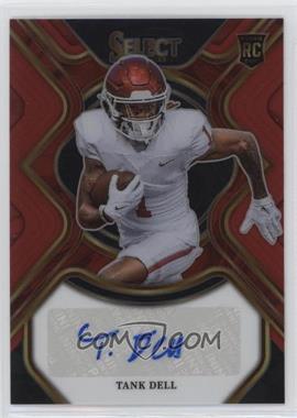 2023 Panini Select Draft Picks - Rookie Signatures - Red Prizm #RS-NDE - Tank Dell