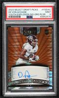 De'Von Achane [PSA 9 MINT] #/30