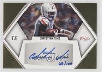 Christian Sims #/100