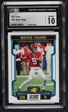 2023 Score - [Base] #301.1 - Rookies - Bryce Young [CGC 10 Gem Mint]