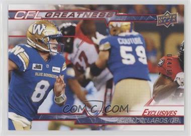 2023 Upper Deck CFL - CFL Greatness - Exclusives #CG-ZC - Zach Callaros /100