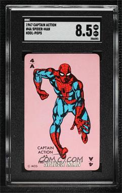 1967 Kool Pops Game Cards - [Base] #4A - Captain Action as The Spider-Man [SGC 8.5 NM/Mt+]