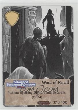 1994 Spellfire: Master the Magic - Ravenloft - First Edition [Base] #37 - Word of Recall