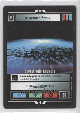 1994 Star Trek CCG: 1st Edition Premiere - [Base] - Black Border #_INAN - Investigate Anomaly