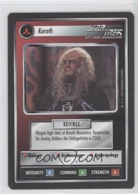 1994 Star Trek CCG: 1st Edition Premiere - [Base] - Black Border #_KORO - Koroth