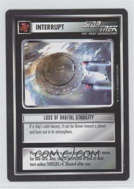 1994 Star Trek CCG: 1st Edition Premiere - [Base] - Black Border #_LOST - Loss of Orbital Stability