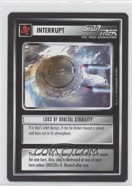 1994 Star Trek CCG: 1st Edition Premiere - [Base] - Black Border #_LOST - Loss of Orbital Stability