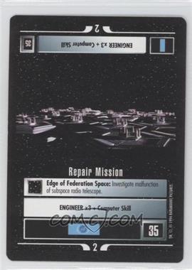 1994 Star Trek CCG: 1st Edition Premiere - [Base] - Black Border #_REPMI - Repair Mission