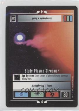 1994 Star Trek CCG: 1st Edition Premiere - [Base] - Black Border #_SPST - Study Plasma Streamer
