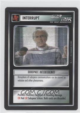 1994 Star Trek CCG: 1st Edition Premiere - [Base] - Black Border #_SUIN - Subspace Interference