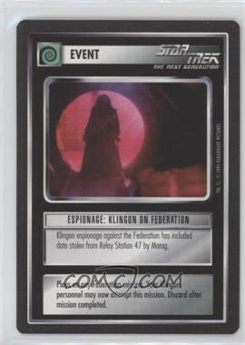 1994 Star Trek CCG: 1st Edition Premiere - [Base] - Black Border #N/A - Espionage: Klingon on Federation