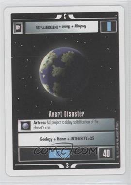 1994 Star Trek CCG: 1st Edition Premiere - [Base] - White Border #_AVDI - Avert Disaster