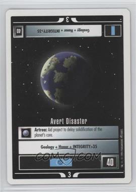 1994 Star Trek CCG: 1st Edition Premiere - [Base] - White Border #_AVDI - Avert Disaster