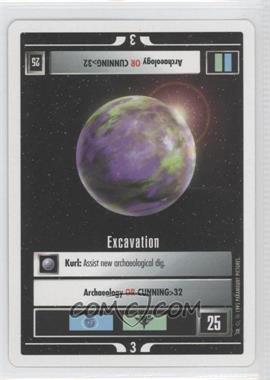 1994 Star Trek CCG: 1st Edition Premiere - [Base] - White Border #_EXCA - Excavation