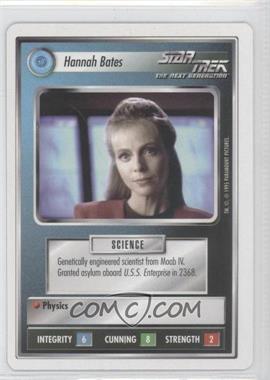 1994 Star Trek CCG: 1st Edition Premiere - [Base] - White Border #_HABA - Hannah Bates