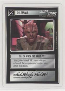 1994 Star Trek CCG: 1st Edition Premiere - [Base] - White Border #_SHAK - Shaka, When the Walls Fell