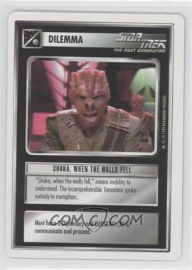 1994 Star Trek CCG: 1st Edition Premiere - [Base] - White Border #_SHAK - Shaka, When the Walls Fell