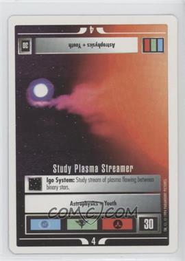 1994 Star Trek CCG: 1st Edition Premiere - [Base] - White Border #_SPST - Study Plasma Streamer
