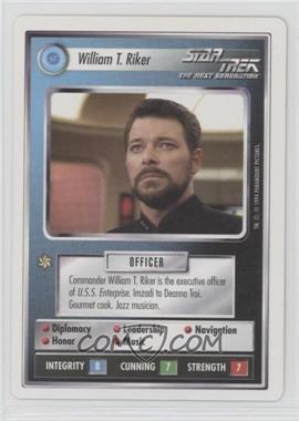 1994 Star Trek CCG: 1st Edition Premiere - [Base] - White Border #_WTRI - William T. Riker