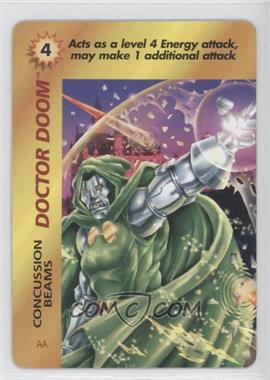 1995 Marvel Overpower Collectible Card Game - Special Character Cards [Base] #AA - Doctor Doom (Concussion Beams)