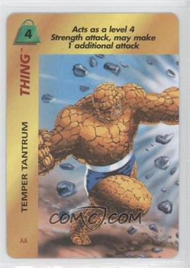 1995 Marvel Overpower Collectible Card Game - Special Character Cards [Base] #AA - Thing (Temper Tantrum)
