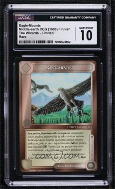 1995 Middle-earth CCG - The Wizards - [Base] - Finnish Limited #EAGM - Eagle-Mounts [CGC 10 Gem Mint]