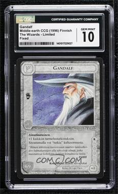 1995 Middle-earth CCG - The Wizards - [Base] - Finnish Limited #GAND - Gandalf [CGC 10 Gem Mint]