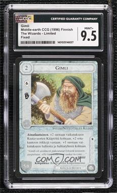 1995 Middle-earth CCG - The Wizards - [Base] - Finnish Limited #GIML - Gimli [CGC 9.5 Mint+]