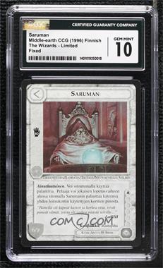 1995 Middle-earth CCG - The Wizards - [Base] - Finnish Limited #SARU - Saruman [CGC 10 Gem Mint]
