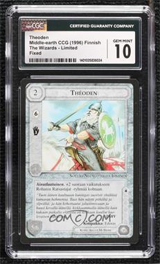 1995 Middle-earth CCG - The Wizards - [Base] - Finnish Limited #THEO - Theoden [CGC 10 Gem Mint]