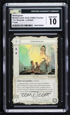 1995 Middle-earth CCG - The Wizards - [Base] - Finnish Limited #WLHL - Wellinghall [CGC 10 Gem Mint]
