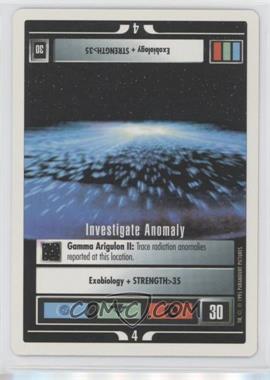 1995 Star Trek CCG: - Introductory 2-Player Game [Base] #_INAN - Investigate Anomaly