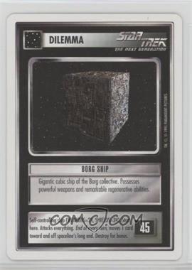 1995 Star Trek CCG: 1st Edition Premiere - White Bordered Expansion Set [Base] - 2nd Printing #_BOSH - Borg Ship