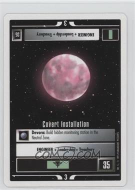 1995 Star Trek CCG: 1st Edition Premiere - White Bordered Expansion Set [Base] - 2nd Printing #_COIN - Covert Installation