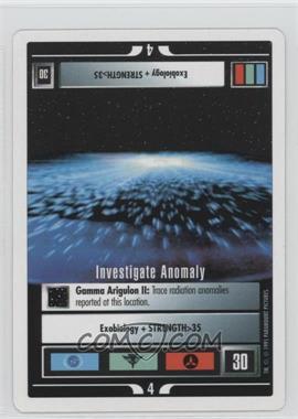 1995 Star Trek CCG: 1st Edition Premiere - White Bordered Expansion Set [Base] - 2nd Printing #_INAN - Investigate Anomaly