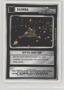 1995 Star Trek CCG: 1st Edition Premiere - White Bordered Expansion Set [Base] - 2nd Printing #_MBTR - Menthar Booby Trap