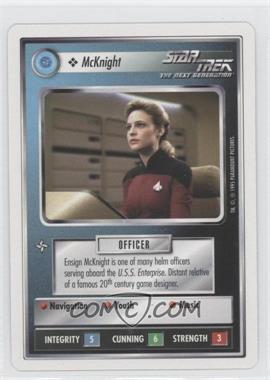 1995 Star Trek CCG: 1st Edition Premiere - White Bordered Expansion Set [Base] - 2nd Printing #_MCKN - McKnight