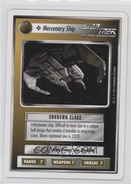 1995 Star Trek CCG: 1st Edition Premiere - White Bordered Expansion Set [Base] - 2nd Printing #_MESH - Mercenary Ship