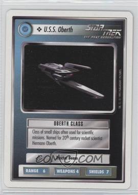 1995 Star Trek CCG: 1st Edition Premiere - White Bordered Expansion Set [Base] - 2nd Printing #_OBER - U.S.S. Oberth