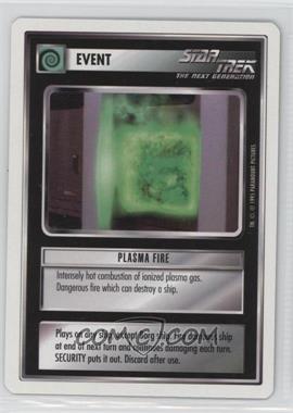 1995 Star Trek CCG: 1st Edition Premiere - White Bordered Expansion Set [Base] - 2nd Printing #_PLFI - Plasma Fire