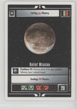 1995 Star Trek CCG: 1st Edition Premiere - White Bordered Expansion Set [Base] - 2nd Printing #_REMI - Relief Mission