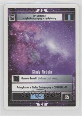 1995 Star Trek CCG: 1st Edition Premiere - White Bordered Expansion Set [Base] - 2nd Printing #_STNE - Study Nebula