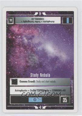 1995 Star Trek CCG: 1st Edition Premiere - White Bordered Expansion Set [Base] - 2nd Printing #_STNE - Study Nebula