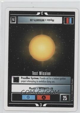 1995 Star Trek CCG: 1st Edition Premiere - White Bordered Expansion Set [Base] - 2nd Printing #_TEMI - Test Mission